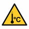 High temperature warning sign