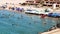 High Tide and Vendors On Sandy Beach, Rocky Point, Mexico