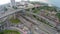 High traffic on multi layered highway intersection in Subang Jaya, Kuala Lumpur.