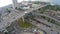 High traffic on multi layered highway intersection in Subang Jaya, Kuala Lumpur.