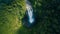 High up in mid air, drone captures majestic tropical rainforest beauty generated by AI