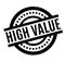 High Value rubber stamp