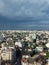 High view of Bucharest dusk cityscape