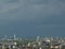 High view of Bucharest dusk cityscape