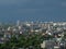 High view of Bucharest dusk cityscape