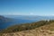 High view over a fjord on a summer`s morning on the Kepler Track, one of the famous Great Walks on New Zealand`s South Island