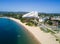 High views looking down onto Ettalong Beach