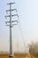 High voltage electric power steel tube tower