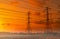 High voltage electric pylon and electrical wire with sunset sky. Electricity poles. Power and energy concept. High voltage grid