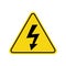 High voltage icon, warning sign, safety sign, danger symbol