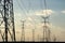 High voltage power pylons