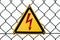 High voltage sign