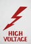 High Voltage sign