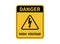 High voltage sign. danger sign. Vector illustration. on white background