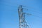 HIgh voltage transmission network lines in Australia . Double Circuit Steel pole transmission tower