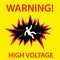 High voltage warning symbol