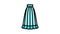 high waisted skirt color icon animation