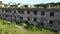 high walls of the abandoned Carcel de Caseros