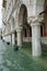 High water in Venice high tide buildings and flooded streets