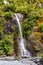 High waterfall near Franz Joseph Glacier. South Island, New Zealand