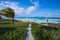 High winds and waves on the beach in Cayo Santa Maria, Cuba