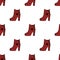 High women red shoes for everyday wear .Different shoes single icon in cartoon style vector symbol stock illustration.