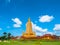 the high yellow pagoda in Bang Tong temple