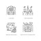 Higher education pixel perfect linear icons set