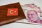 The highest money denominations of the republic of turkey. two hundred turkish lira banknotes.