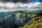 The highest mountain Snezka in national park Krkonose in Czech republic