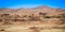 The highest sand dunes in the world at sunset in Namib Desert, in the Namib-Nacluft National Park in Namibia.