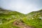 Highland mountain landscape with copy space - nature, outdoor, adventure, trekking, hiking, mountaineering concept image in mount