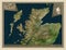 Highland, Scotland - Great Britain. High-res satellite. Labelled