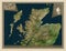 Highland, Scotland - Great Britain. High-res satellite. Major ci