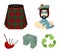 Highlander, Scottish Viking, tartan, kilt, scottish skirt, scone stone, national musical instrument of bagpipes