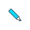 Highlighter pen filled outline icon