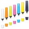 Highlighters. Colored Marker Pen Vector