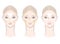Highlighting and contouring area chart for face