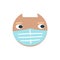 Highlights Stories cover, avatar, emoji: . Cute funny cat face