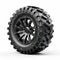 Highly Detailed Black Off Road Wheel Design - Pctem0099061