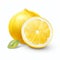 Highly Detailed Lemon Illustration With Realistic Landscapes