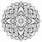 Highly Detailed Mandala Coloring Page For Adults