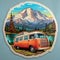 Highly Detailed Mount Rainier Vinyl Sticker - Precisionist Art