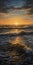 Highly Detailed Oil Painting Of Gulf During Golden Sunrise In Jason Derulo Style