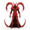 Highly Detailed Red Demon And Monsters In 3dsmax