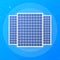 Highly Detailed Solar Panel. Modern Alternative Eco Green Energy. Vector illustration.