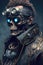 Highly detailed Steampunk-style Terminator illustration, featuring a unique blend of technology and vintage elements for a unique