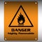 Highly flammable sign