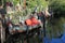 Highly ornate boats at Animal Kingdom