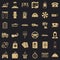 Highly profitable icons set, simple style